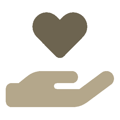 heart in hand icon