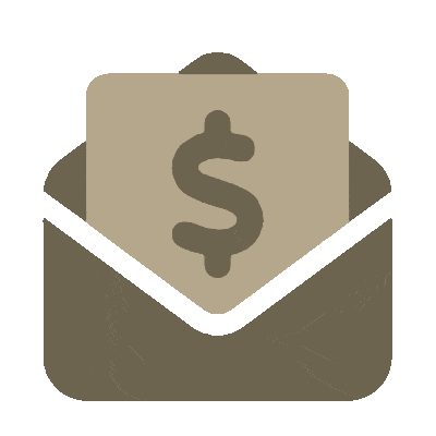 money in envelope icon